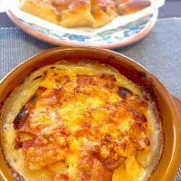 ポテトグラタンとフォカッチャ|きなこさん