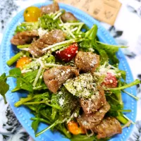 🔷🍀クレソンと🇮🇹サルシッチャのごちそうサラダ🥗🔷