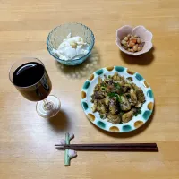 サバ缶としめじのカレー炒め|ちゃみこさん