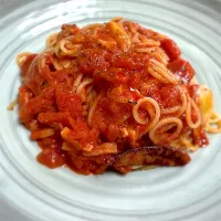 ベーコンのトマトソースパスタ🍅🍝| buhizouさん