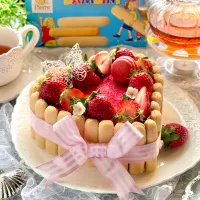 苺ティラミスシャルロットケーキ🍓✨️