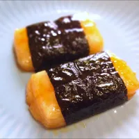 フライパンで磯辺焼き