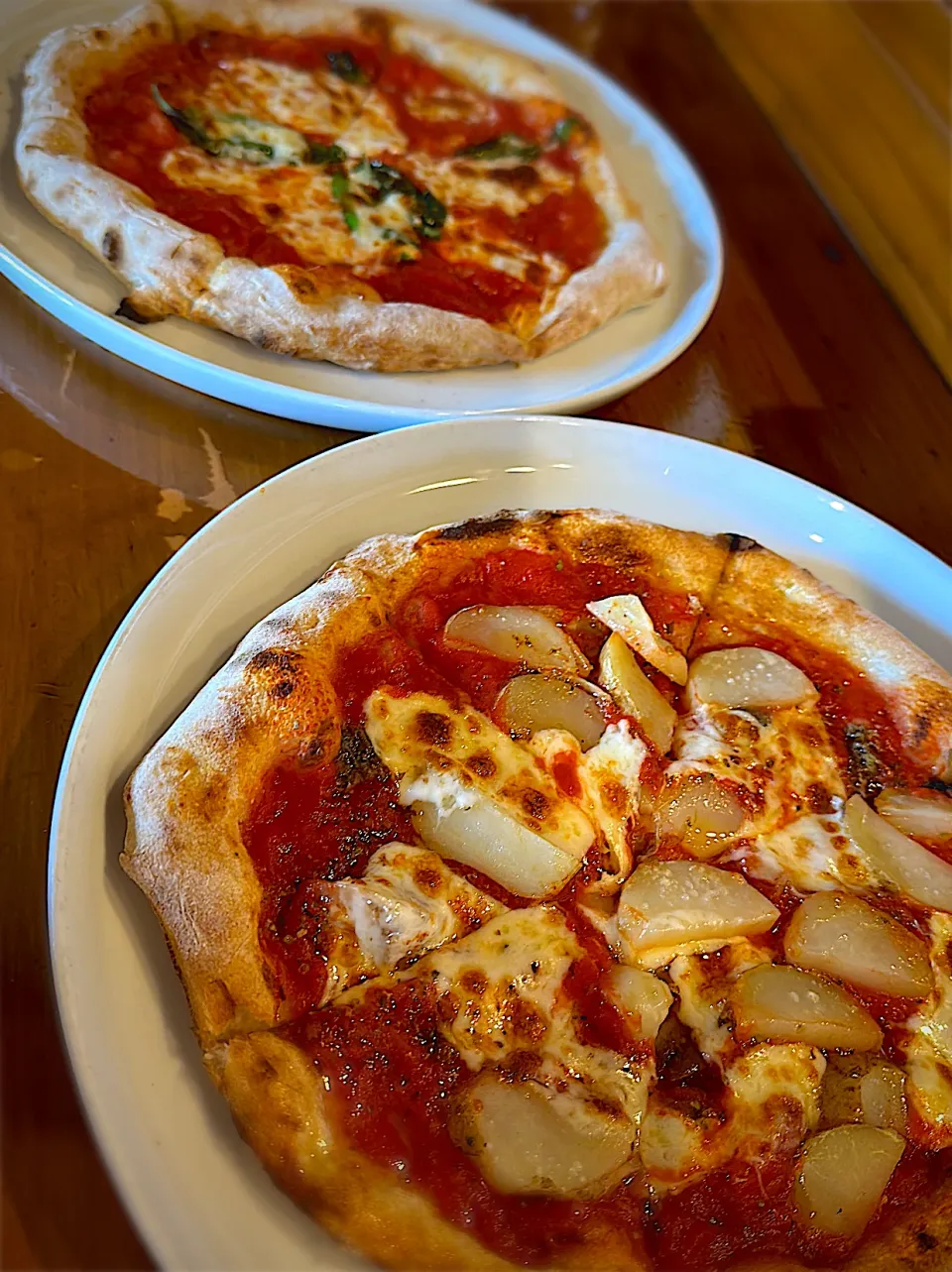 じゃかいもとアンチョビのpizza🍕とマルゲリータ|みゆき𐤔(◍´͈ ᵕ `͈ ◍)𐤔さん