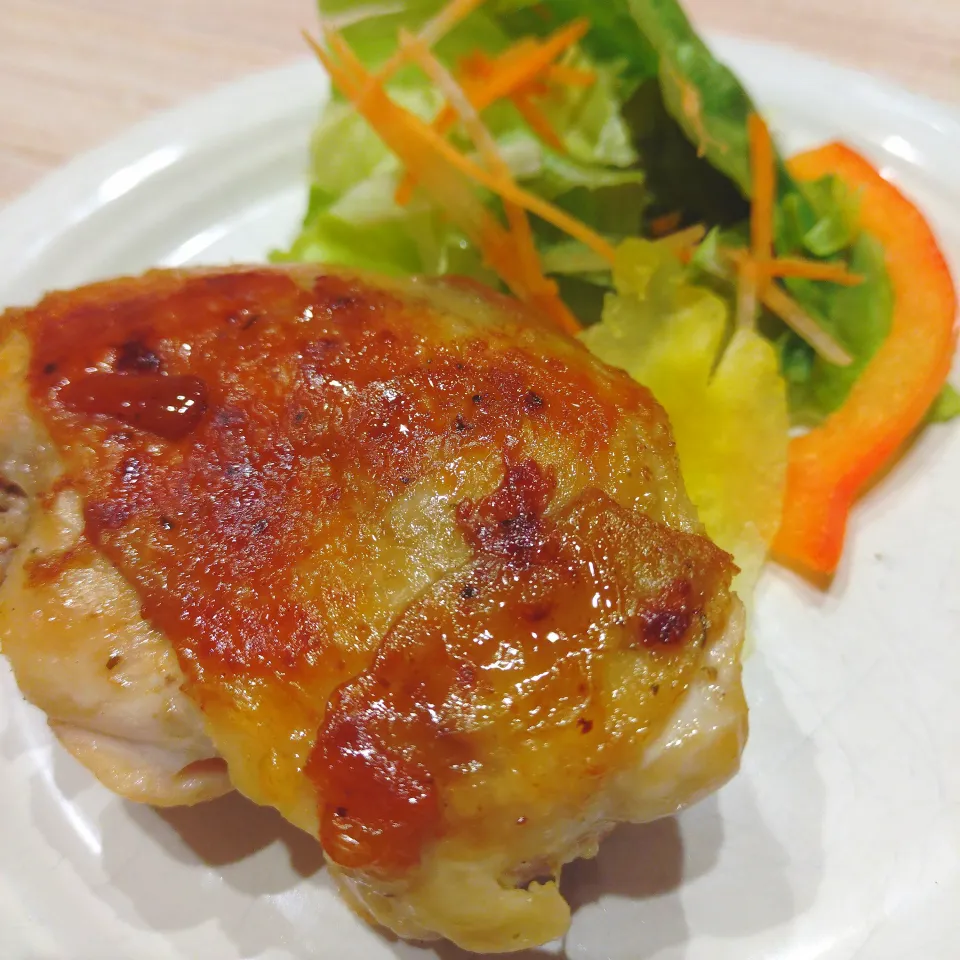 鶏もも肉のコンフィ|あゆみ│ハレシピさん