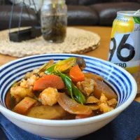 赤から牛ﾓﾂ煮|まりおさん