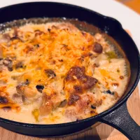 鶏肉としめじのペンネグラタン|ヨシュアさん