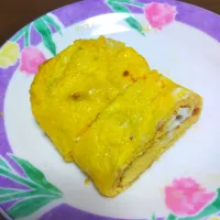 息子が焼いてくれた卵焼き|mamedaifukuさん