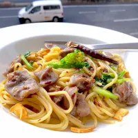 今日のスパゲティ・アーリオ・オーリオ・ペペロンチーノ