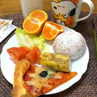 あんドーナツとピザ残り|みんみんさん