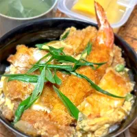 エビフライカツ丼|にょんにいさん