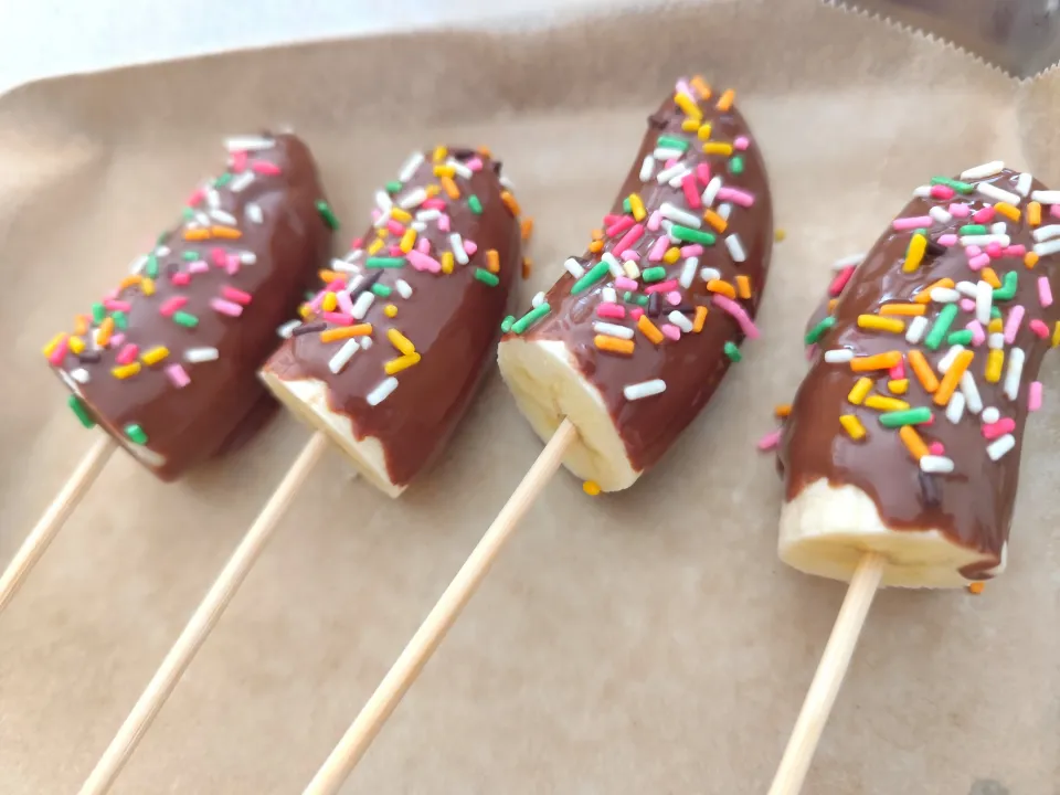 初めて作りました!チョコバナナ🥰👍|m.rafuさん