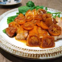 金柑と鶏肉の照り焼き|古尾谷りかこさん