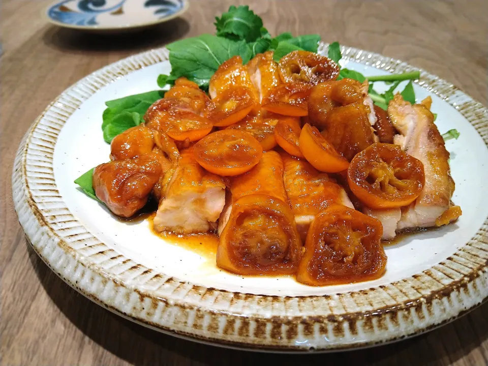 金柑と鶏肉の照り焼き|古尾谷りかこさん