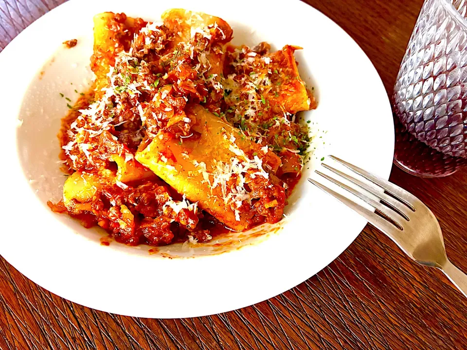 パッケリでボロネーゼ|あつしさん