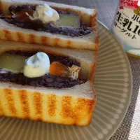 ボリューミーな小豆サンド|ゆずさん