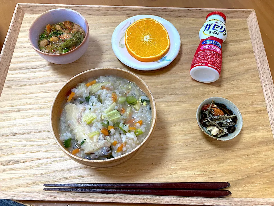 寒い朝は雑炊🥣|さくたえさん