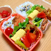 夫と次女のお弁当🍱🍙|シズソラさん