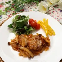 豚ヒレ肉の簡単デミグラスソース炒め煮| めいめいさん