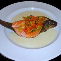 🇫🇷Salmon trout, julienned vegetables🇫🇷