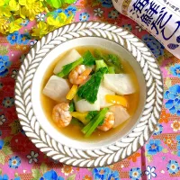 海老と菜の花とかぶの旨煮風✨|ringonamaさん