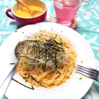 サーモンクリームパスタ|うたかた。さん