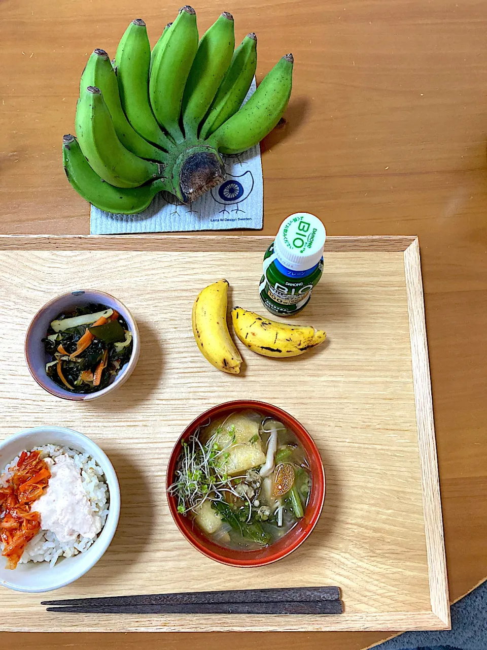 朝ご飯♡島バナナ食べてみる|さくたえさん