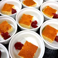 チーズケーキ、クランベリーソース|あーさん