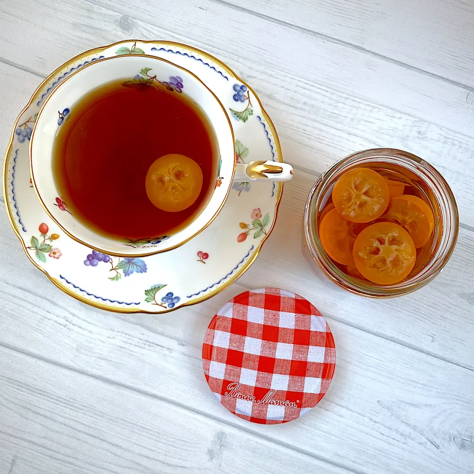 金柑ブランデー入り紅茶【本日の紅茶】|紅茶とお菓子と時々ごはんさん