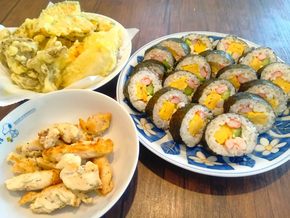 天ぷらと巻き寿司|myon-myonさん