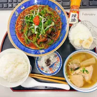 ⓜⓔⓝⓤ 麻婆ナスピーマン🍆🫑