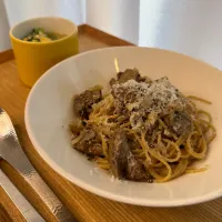 鶏レバーのパスタセット|pontalさん