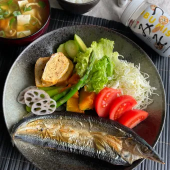 Snapdishの人気料理写真:和食ワンプレート～マルコメさんレシピ☆みそのだし巻き～