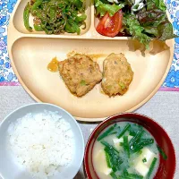 つくね焼とピーマンじゃこ炒め|おしゃべり献立さん