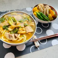 「カレーうどん＆煮物」|バシュランさん