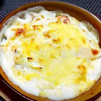 白菜とエリンギ、えびグラタン|cocoaさん