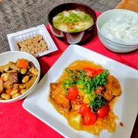 【主菜】カジキマグロの柚子胡椒焼き|シュビラさん