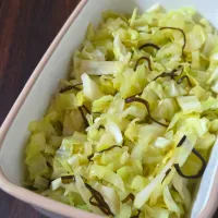 キャベツの塩昆布ナムル|ぱんだのままんさん
