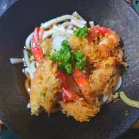 えび天ぶっかけうどん|かおぴさん