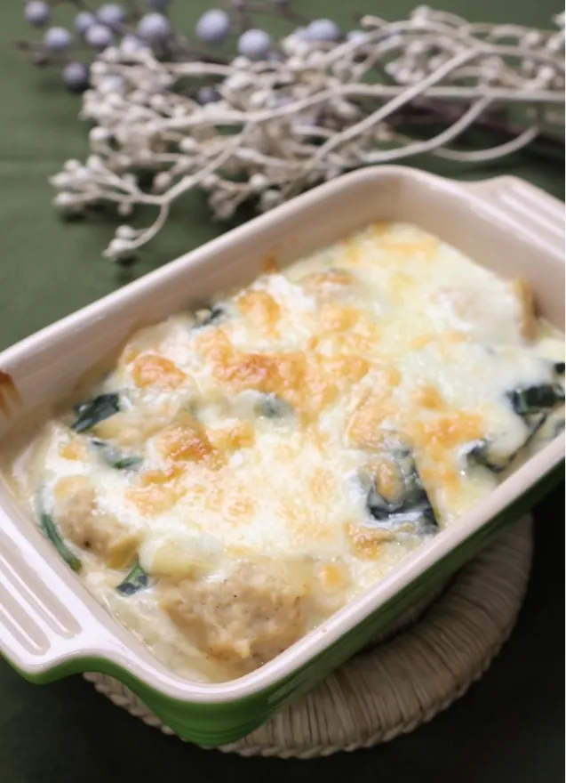 鶏肉だんごのグラタン|めいめいさん