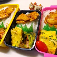 夫、娘、私弁当