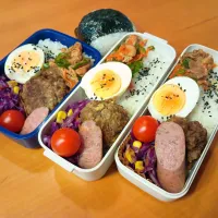 次男・私弁当&おにぎり|tamagomagomagoさん