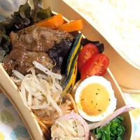 本日のお弁当〜ハンバーグ弁当|f.1125beさん