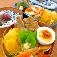 家族お弁当🍱(✽︎˙ω˙✽︎)♡︎❤️|ふみぃさん