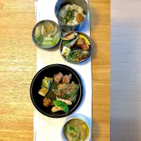 旦那さんお弁当とmyランチプレート🌱2/10| さくたえさん