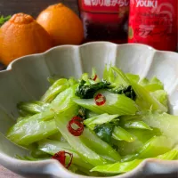 セロリのガラスープ炒め