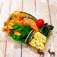 🦐🦑昼【中華丼弁当】🫑🥕|Laniさん