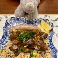 2026/2/9   西アフリカの野菜シチュー、なすとマッシュルームの「ヤッサ」　Mushroom and Eggplant Yassa