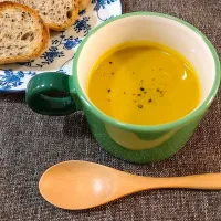 皮ごといただく　かぼちゃスープ| みりさん