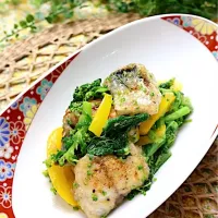 サバと菜の花の辛子和え|めいめいさん