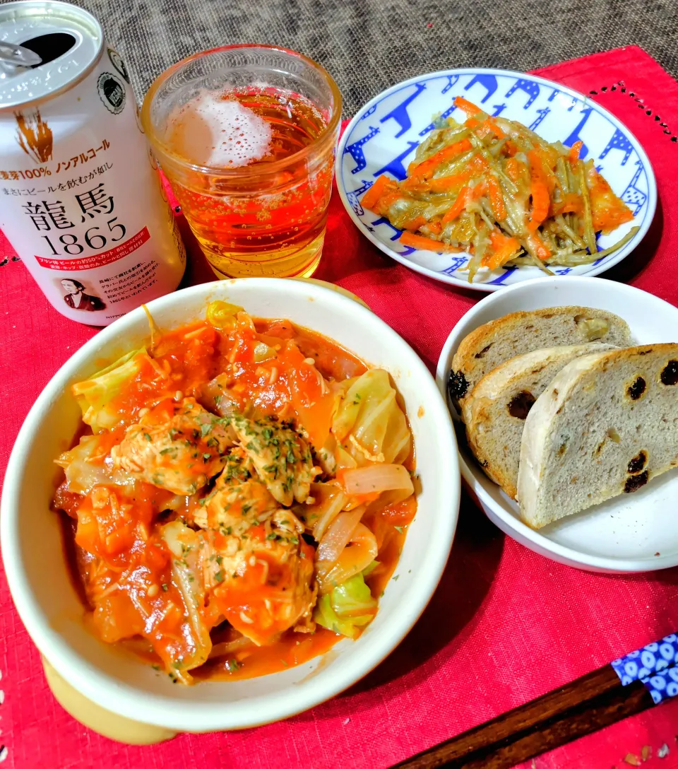 【主菜】鶏肉のトマト蒸し煮|シュビラさん